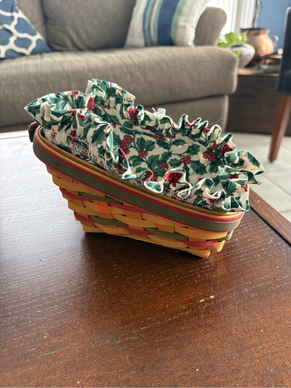 Vintage 1999 Longaberger Dash Away Sleigh Basket